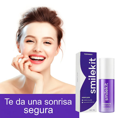 Smilekit Espuma Blanqueadora Ilumina, Cuida y Resalta Tu Sonrisa